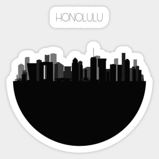 Honolulu Skyline Sticker